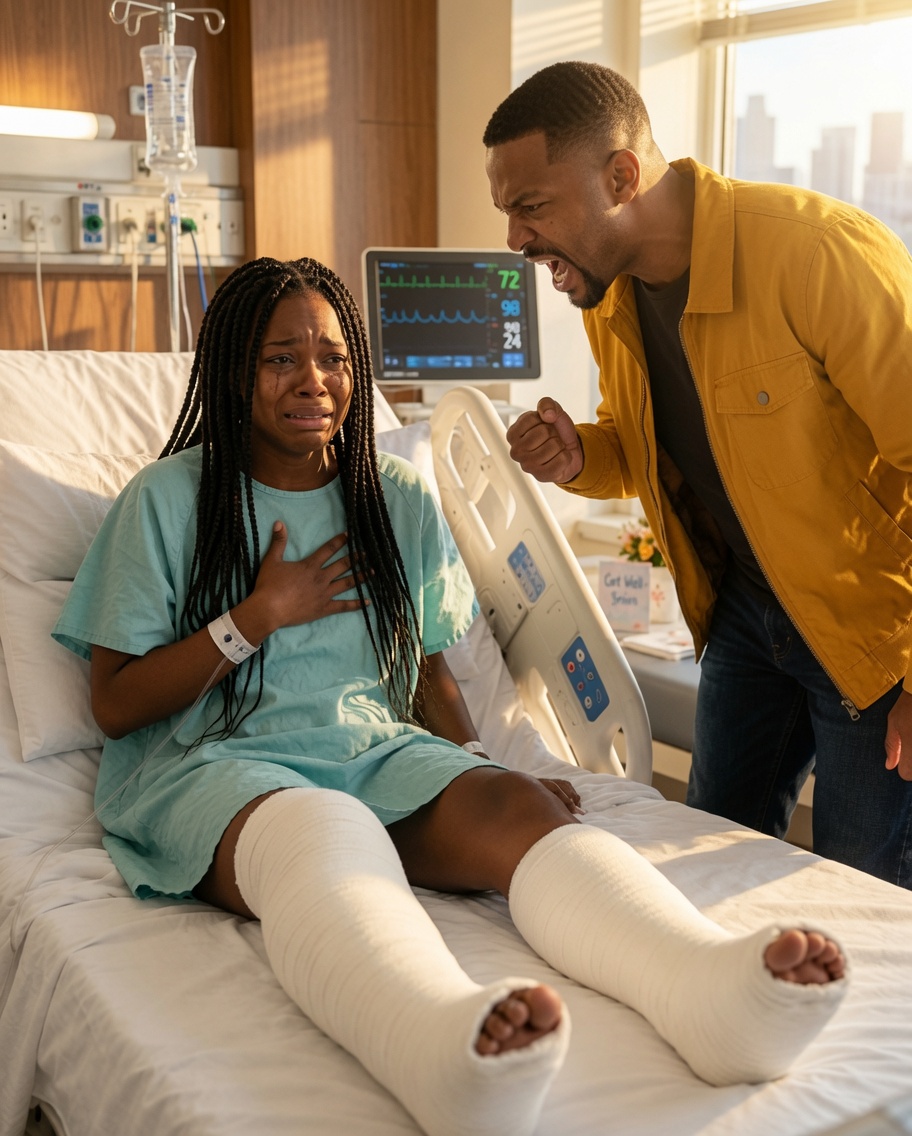 After a severe car accident, I was rushed to the hospital. My husband barged into the room, raging. “Enough with the theatrics!” he shouted