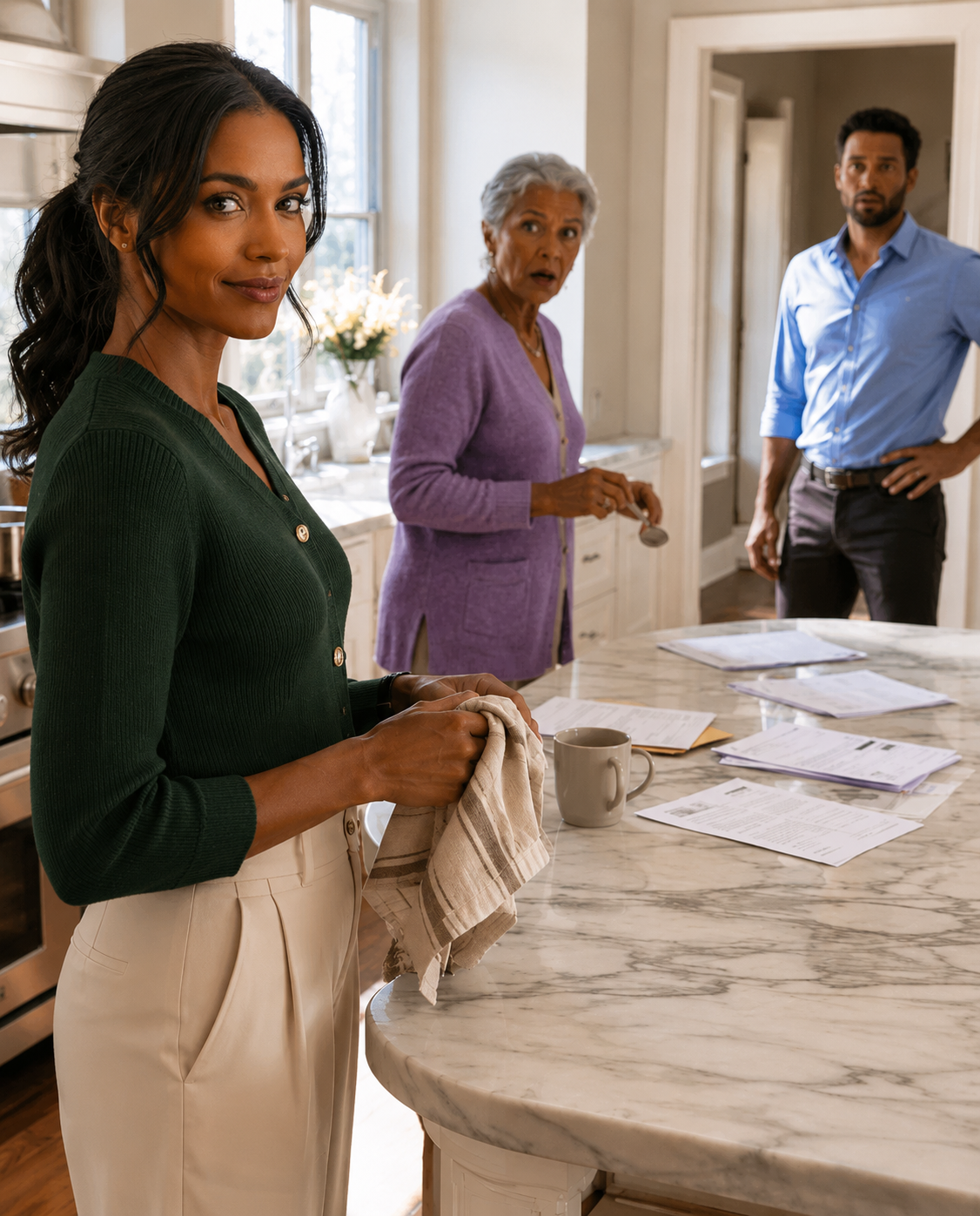 In the second month of our marriage, my mother-in-law said, “Since you live in the family house, you should pay all the bills.” I smiled and answered, “Then I’ll move back to the house I bought before we got married.” My husband turned pale and asked, “What house?”