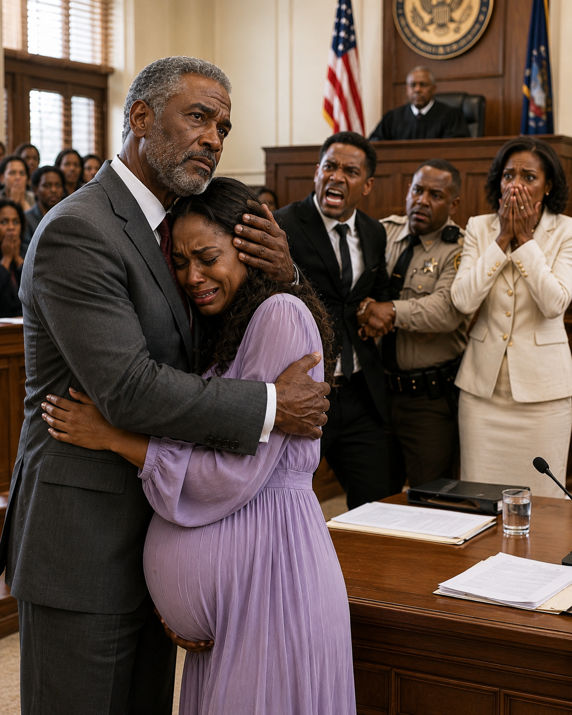 At my divorce hearing, the judge ruled that I would walk away with nothing. My husband wrapped his arm around his mistress, wearing the smug smile of a man who thought he had already won. “Let’s see how you and that baby survive without me,” he sneered