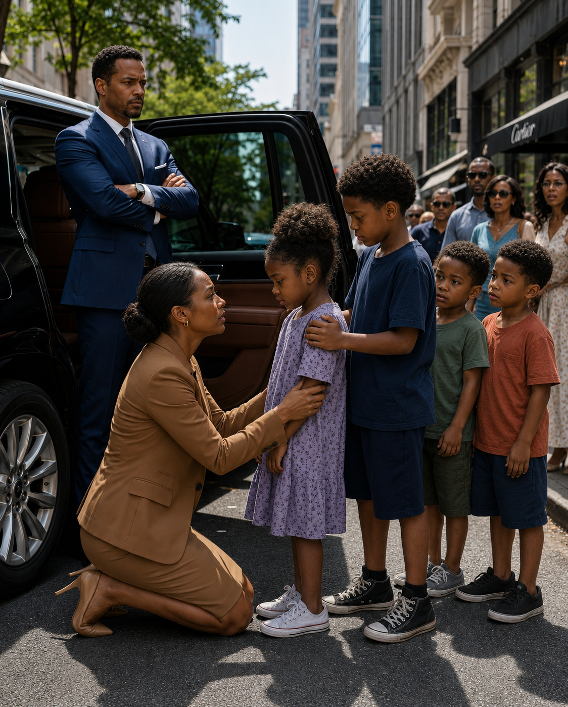 Millionaire was about to fire four children who were cleaning her truck: “Get Those Kids Away From My Car”—But she Saw the Mark on the Girl’s Wrist and the terrifying secret she discovered paralyzed all of city…
