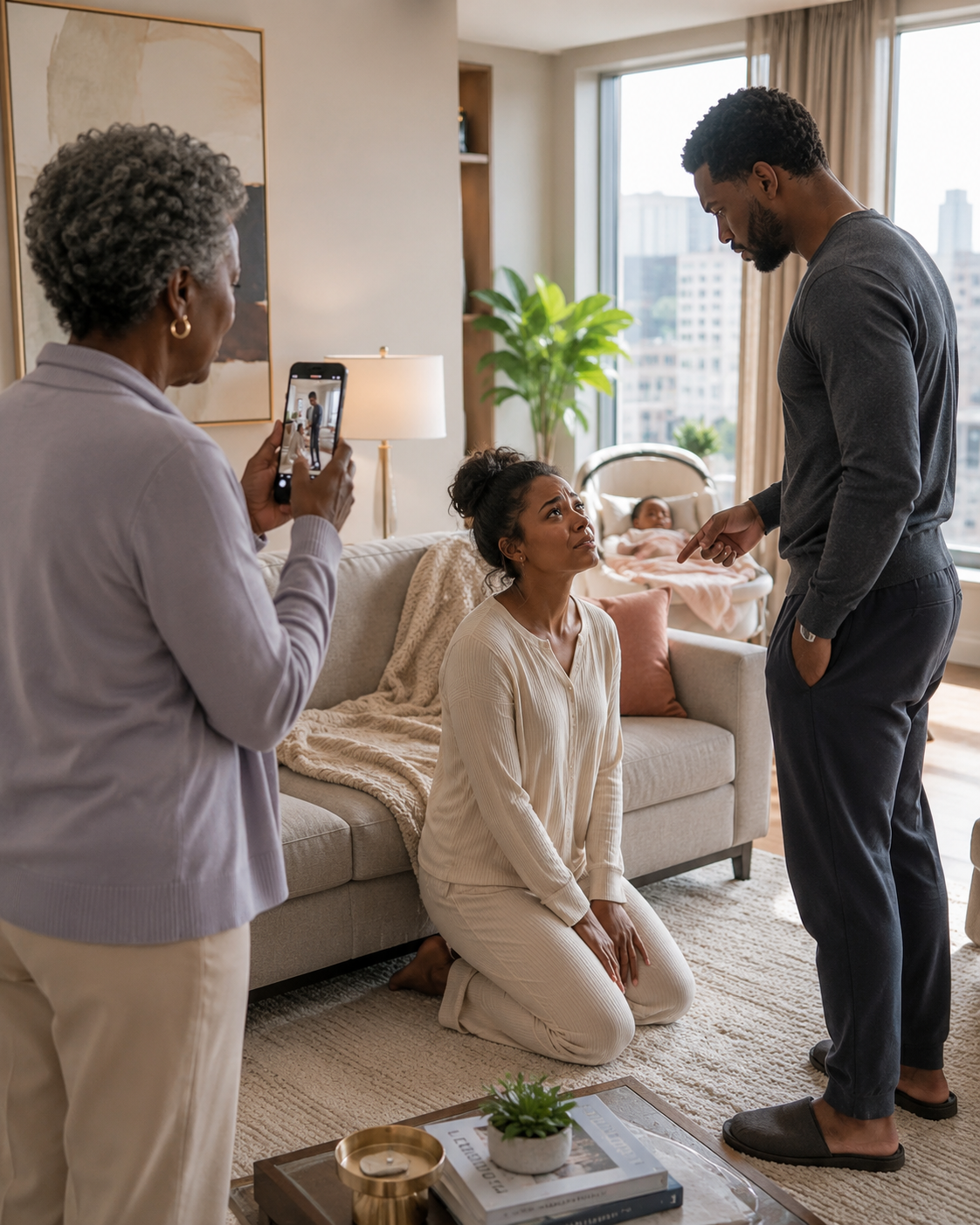 “Let Him Wait.” My Son-In-Law Said That While Arguing With My Daughter In The Nursery. He Thought Fear Would Keep Her Silent. He Thought Money Would Keep Me Quiet. What He Never Expected Was That The Retired Widow He Mocked Had Been Recording Everything From The Very Beginning.