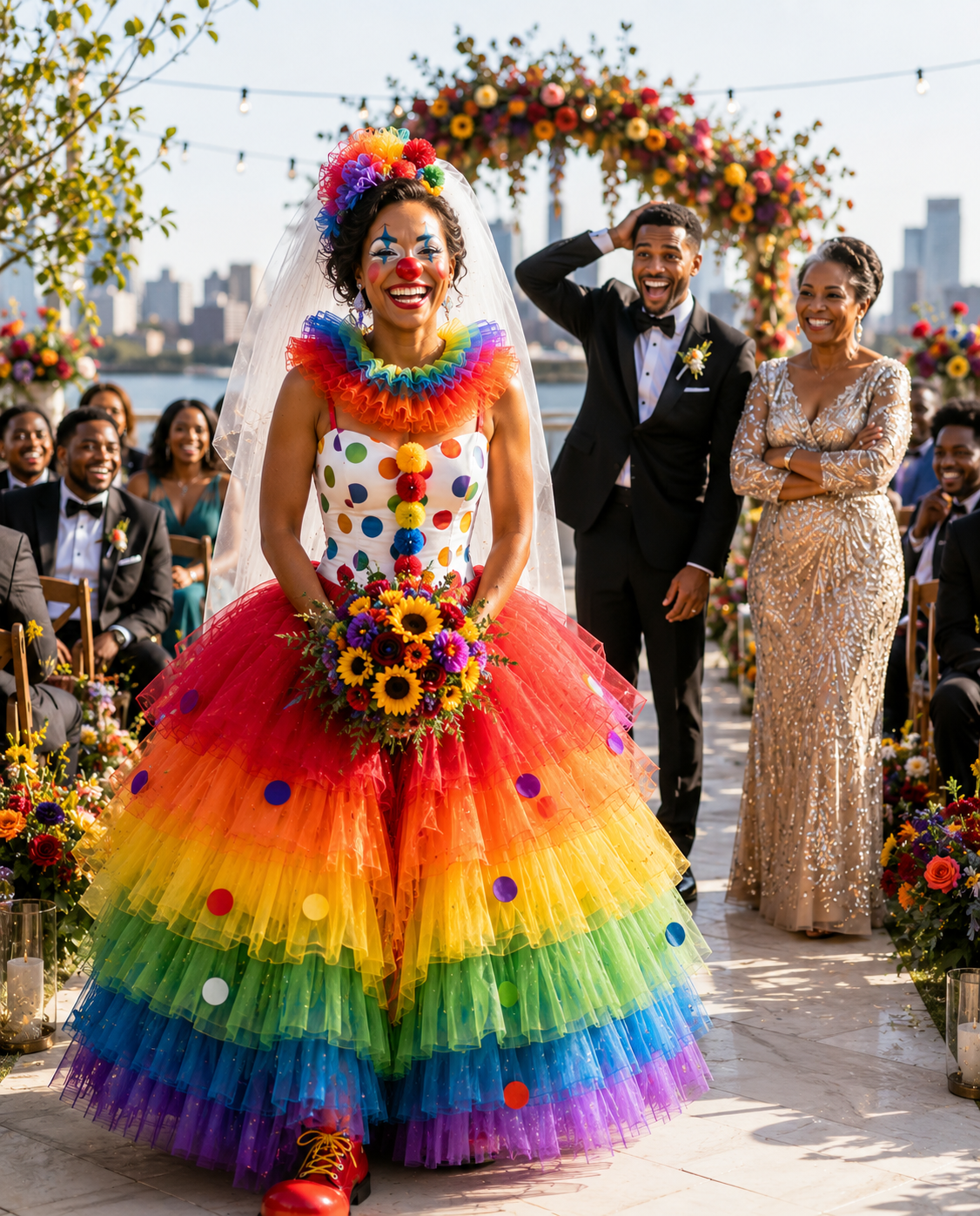 My mother-in-law replaced my wedding dress with a clown costume, so I wore it anyway. The morning of my wedding, I unzipped the garment bag holding the dress I’d spent eight months choosing. The one I’d saved for