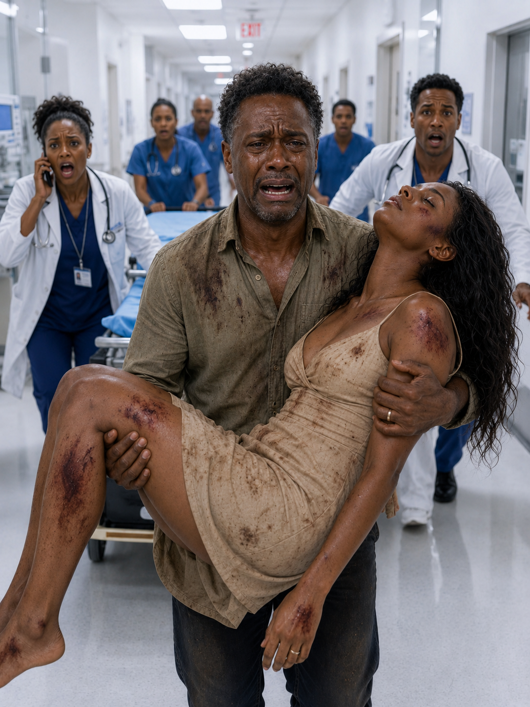 My stepfather b.ea.t me every day as a form of entertainment. One day, he kn0cked me unconscious, and when he took me to the hospital, my mother said, “It was because she accidentally slipped while bathing.” As soon as the doctor looked at me, he picked up the phone and called 911.