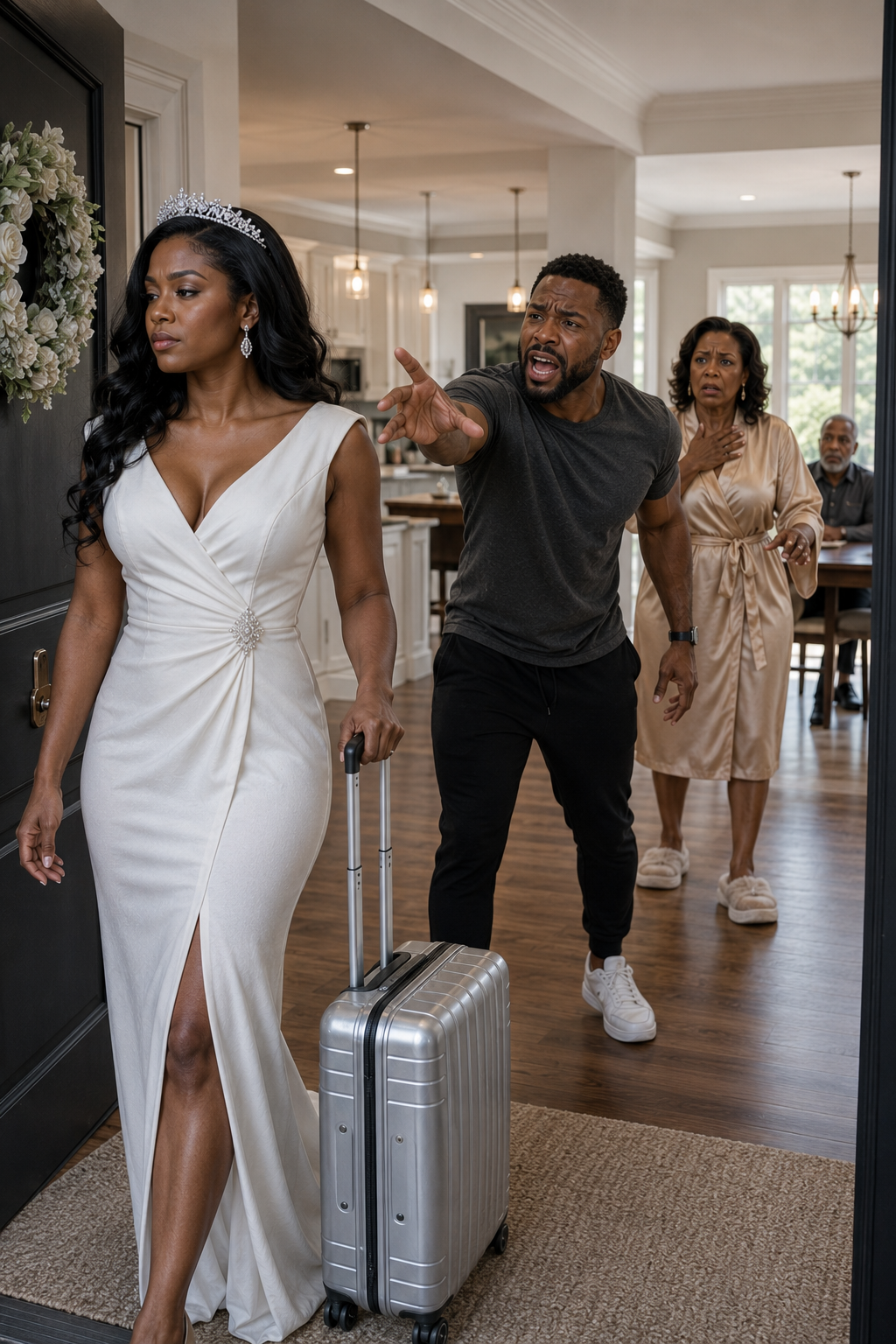 On the first day of our marriage, my husband threw a greasy dishcloth in my face and said, “From now on, you’re my family’s maid.” I smiled, left my wedding ring on the table, and walked out with my suitcase.