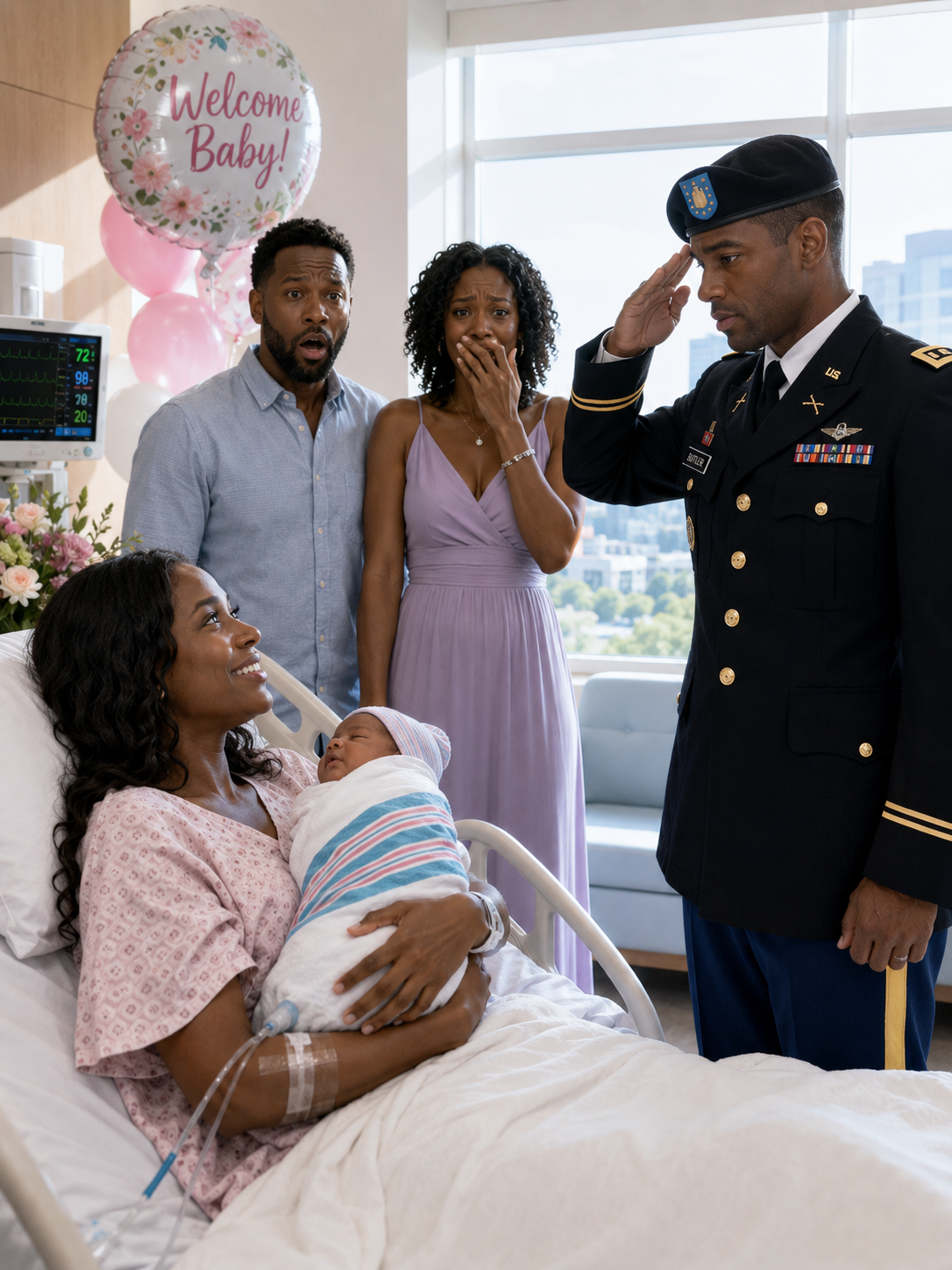 I Secretly Hid a $20 Million Inheritance from My Husband Throughout My Deployment. The Moment I Went into Labor, He Called Me “Dead Weight,” Threw Me Out of Our Home, Then Brought His Mistress into My Hospital Room to Flaunt Her Wedding Ring, Certain He Had Won—But Seconds Later, a Three-Star General Walked In and Saluted Me, Leaving Him Frozen as He Realized He Had Just Destroyed the Most Valuable Thing in His Life