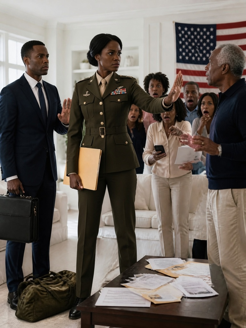 I looked my father dead in the eye and delivered a final warning: “If your wife says one more word about my military savings, the polite talk is over. I will handle her myself, making it crystal clear exactly where she stands and why she won’t touch a single dime of my money. Do you understand?”