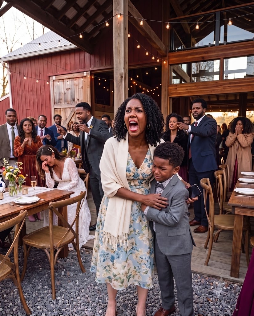 At My Sister’s Wedding, My 8-Year-Old Son Suddenly Grabbed My Hand, Pale and Trembling, and Whispered, “Mom, We Have to Leave. Now.” Then He Shoved His Phone Into My Hand and Said, “Just Watch.” Seconds Later, I Looked Across the Ballroom at the Groom—And Realized He Knew We Had Seen Everything…