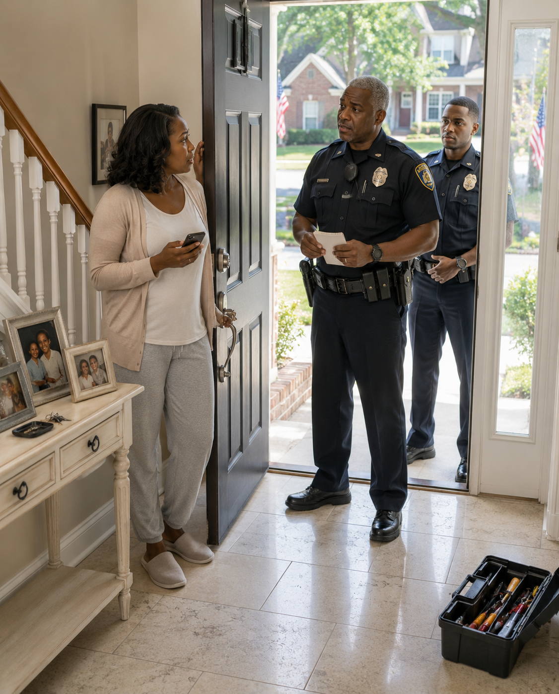 cnu My husband texted from Vegas: ‘Just married my coworker. You’re pathetic BTW.’ I replied: ‘Cool.’ Then I blocked his cards and changed the locks on the house. The next morning, the police were standing at my door…