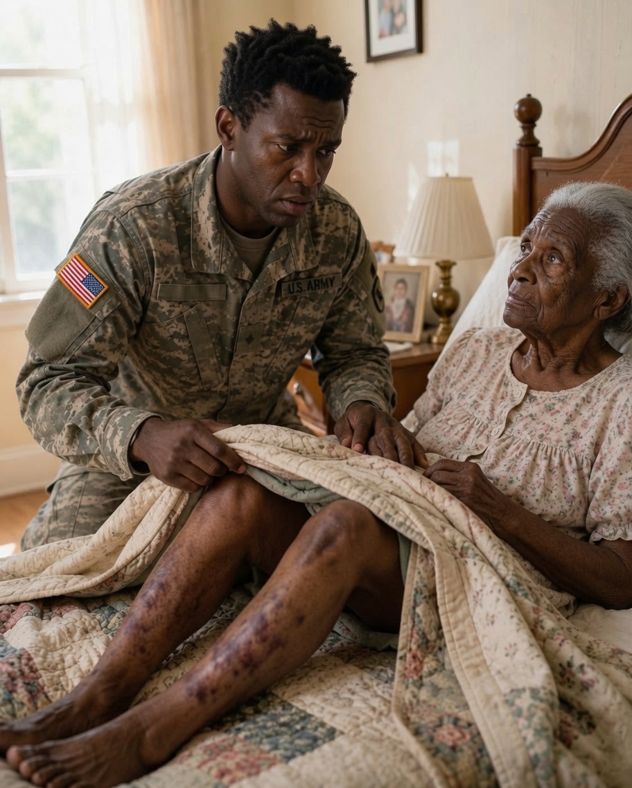 When I returned from deployment, my wife told everyone my mother had dementia and was hu.rting herself. But I found Mom locked in a dark bedroom, covered in bru!ses and terrified to speak