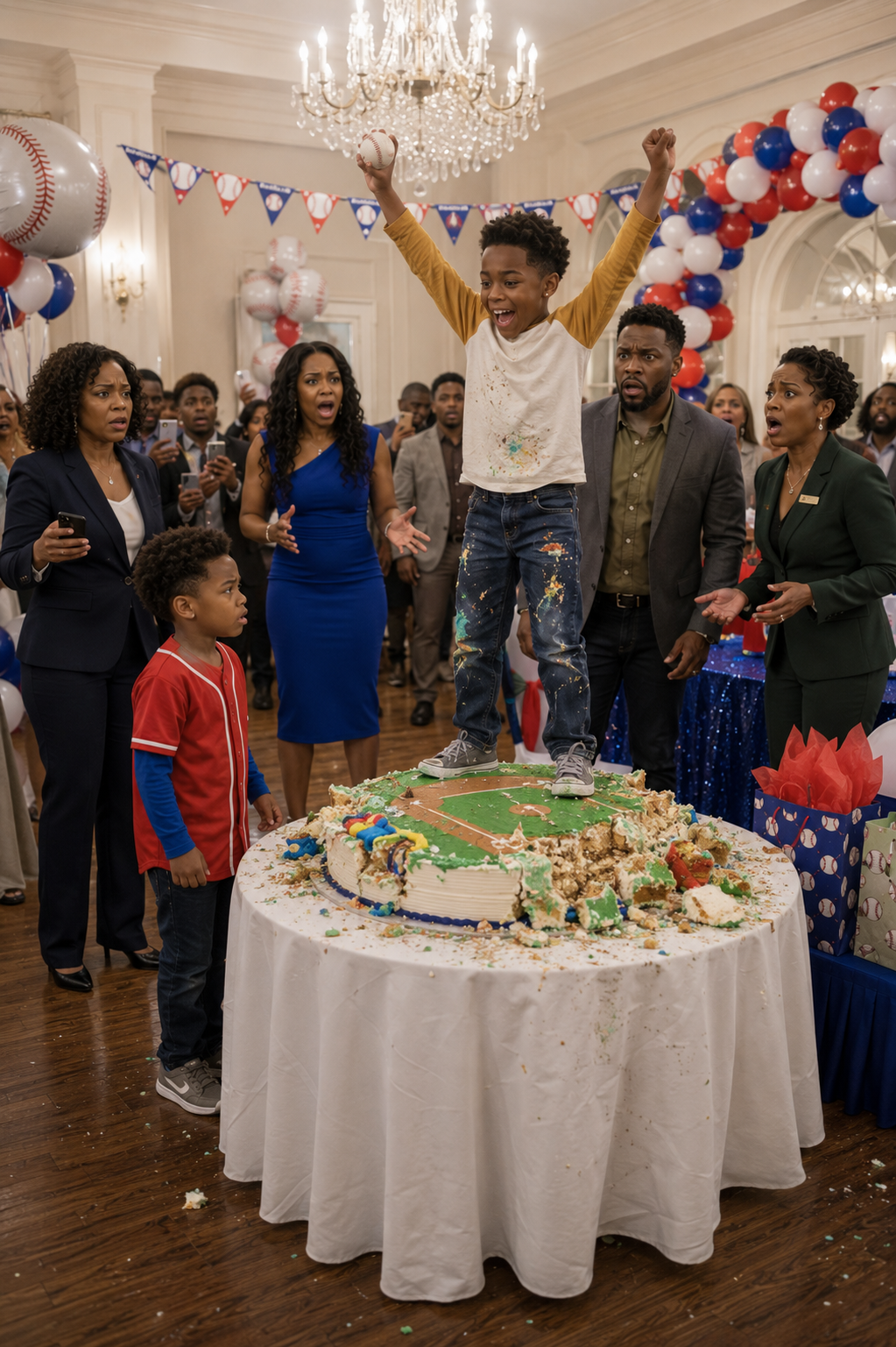 My nephew jumped into my son’s birthday cake while the candles were still burning. Then he shouted, “Mom said you’d laugh—and then I’d get a new iPhone!” Ninety seconds later, I canceled every payment keeping their perfect life alive…..