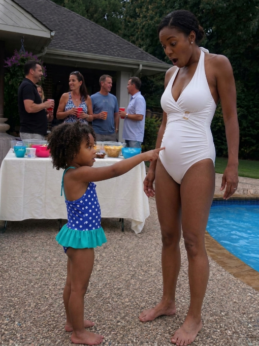 At My Daughter’s Third Birthday Pool Party, She Pointed at My Stepmom’s Belly and Said, ‘Daddy’s in There’ – I Laughed Until I Saw What She Was Really Pointing At