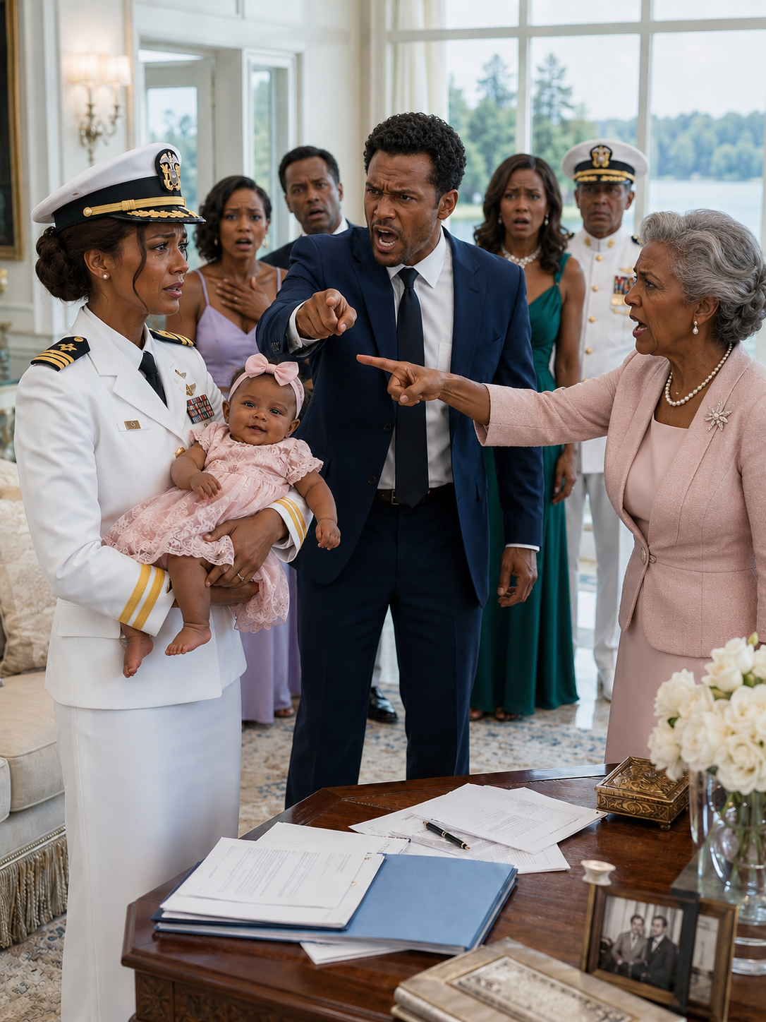 I Returned in Uniform After Four Months Away, Carrying Our One-Year-Old—My Husband Threw Down a DNA Report and Said, “She Isn’t Mine. Leave My House.” As His Mother Humiliated Us Before the Family, I Called My Attorney… Then His Laptop Revealed Their Plan for Monday