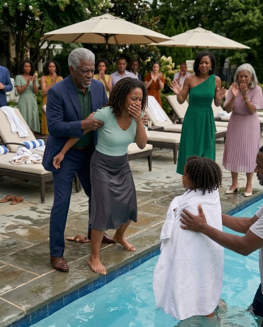 My sister smiled just before my little daughter slipped into the hotel pool. When I tried to reach her, my father grabbed my arm and refused to let me go.