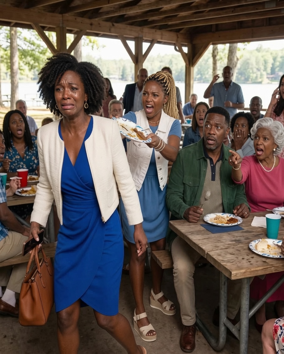 At my husband’s family reunion, my stepdaughter called me “the help” while everyone laughed. My husband stayed silent, so when his mother ordered me to apologize or leave, I walked out—leaving behind something that changed everything.