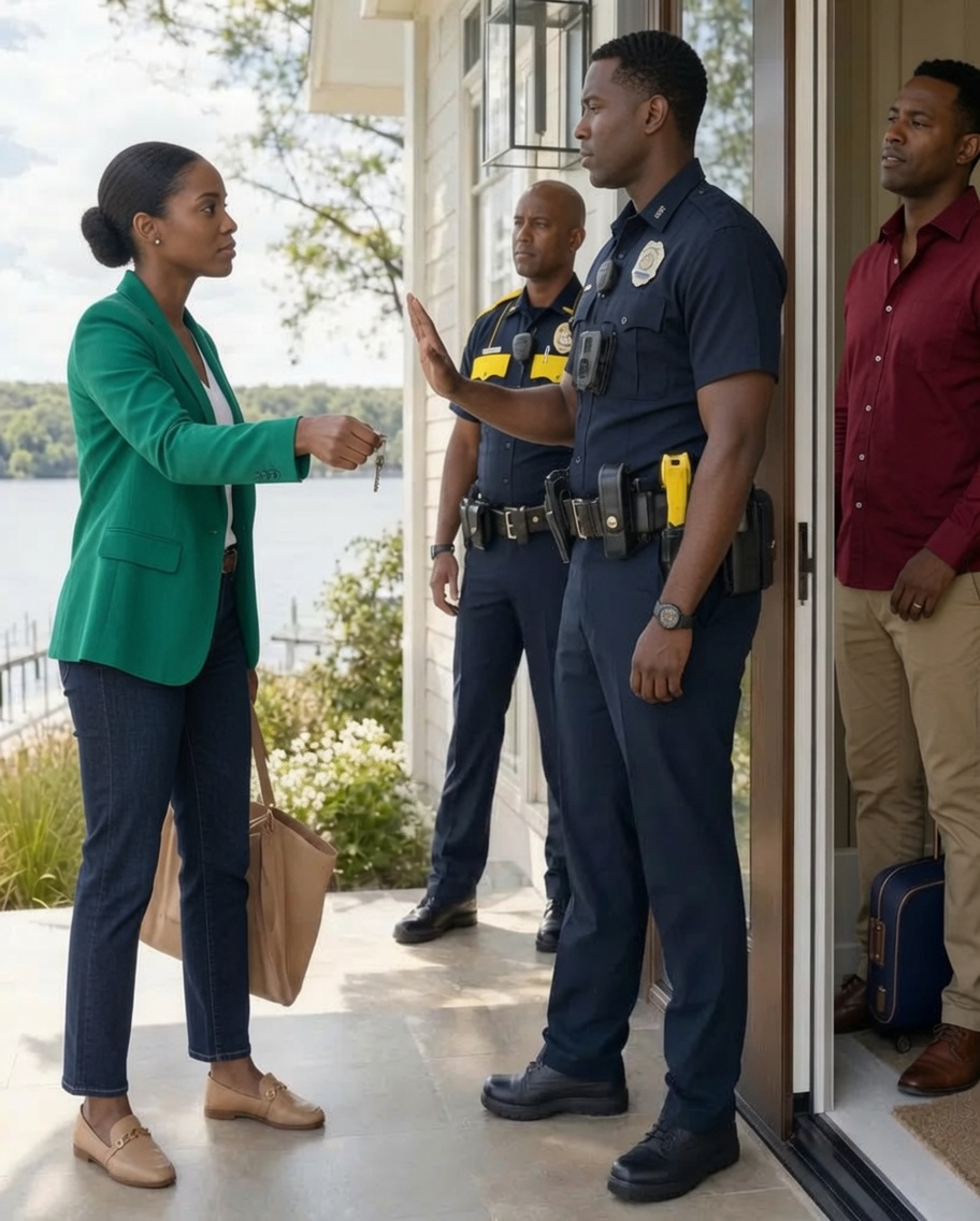 After I bought my dream lake house to recover in peace, my brother called to say he was moving in because dad approved it—but by morning, the locks were changed and two police officers were waiting…