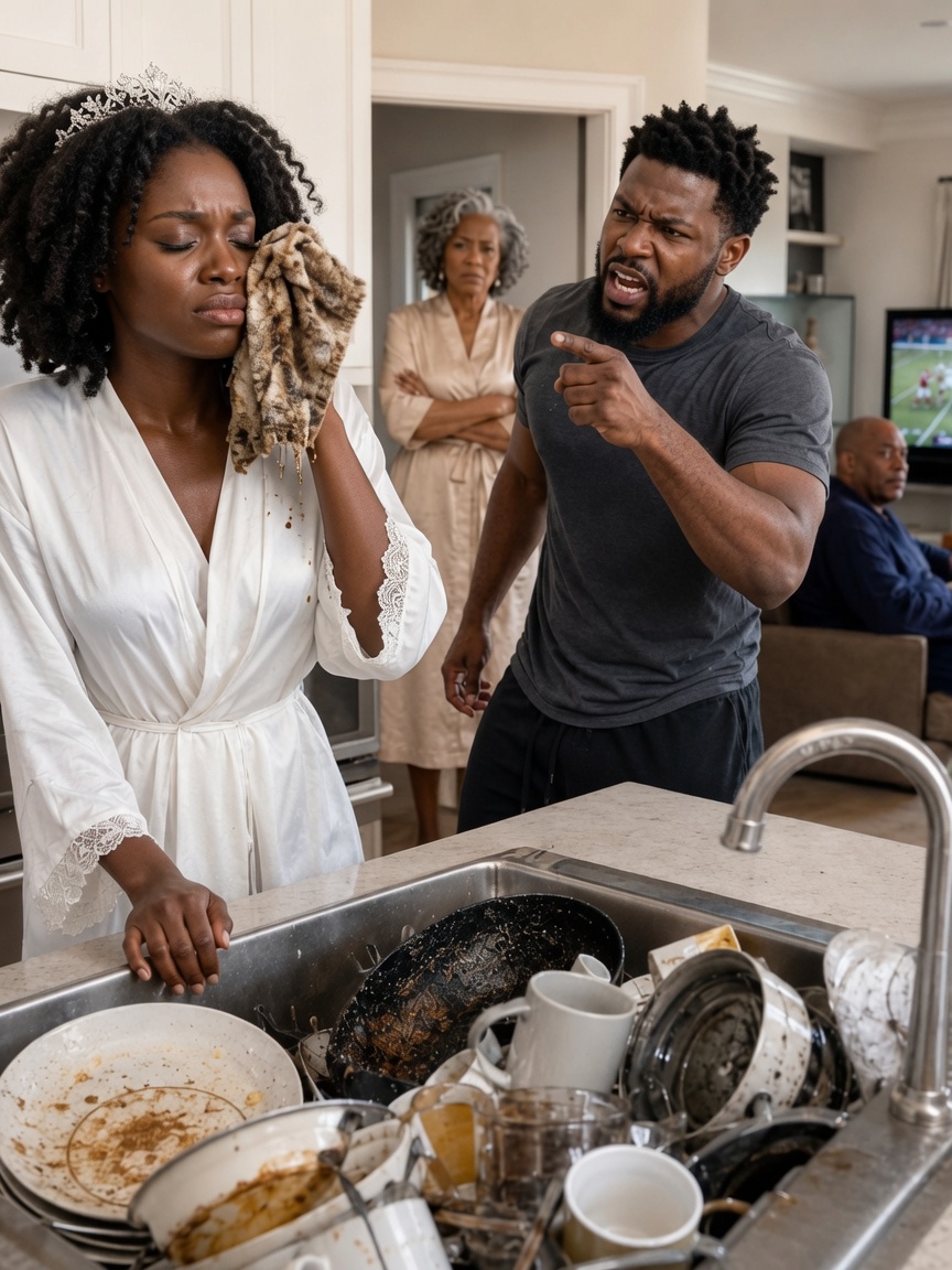 On the first day of our marriage, my husband threw a greasy dishcloth in my face and said, “From now on, you’re my family’s maid.” I smiled, left my wedding ring on the table, and walked out with my suitcase.