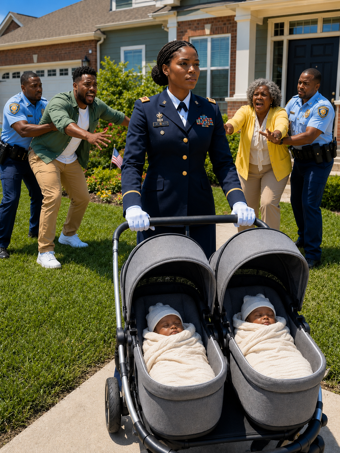 During my twin pregnancy, I remained silent as people praised my husband’s mistress for saving her parents’ house. A few days later, he came to the hospital with divorce papers, called me useless, and left without knowing | was a colonel in the U.S.Army.
