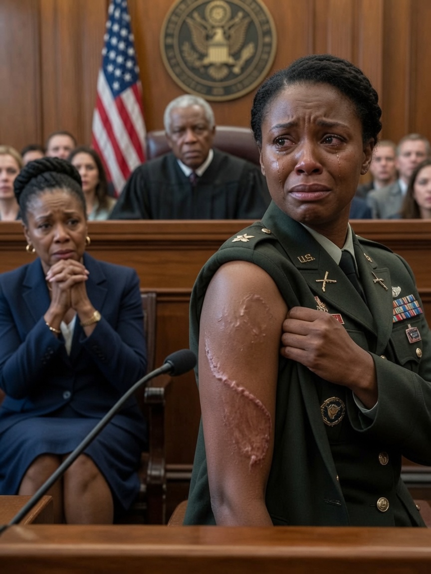 They branded me a liar in a courtroom filled with spectators, and my own mother made certain everyone inside believed it. With one hand placed on the Bible, she looked directly at the judge and said, “She was never a soldier. The scars, the medals, every single part of it was made up.”