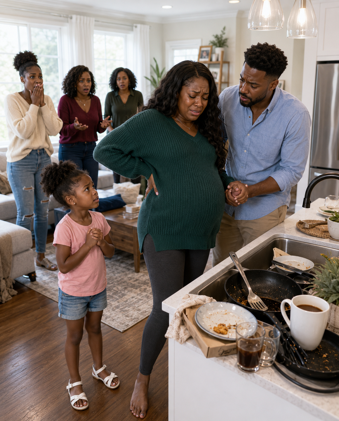 I Came Home After A 14-Hour Shift Expecting To Surprise My Eight-Months-Pregnant Wife—Instead, I Found Her Cleaning Up After My Family… Then Through Tears She Revealed The Secret They Had Hidden From Me For Months…