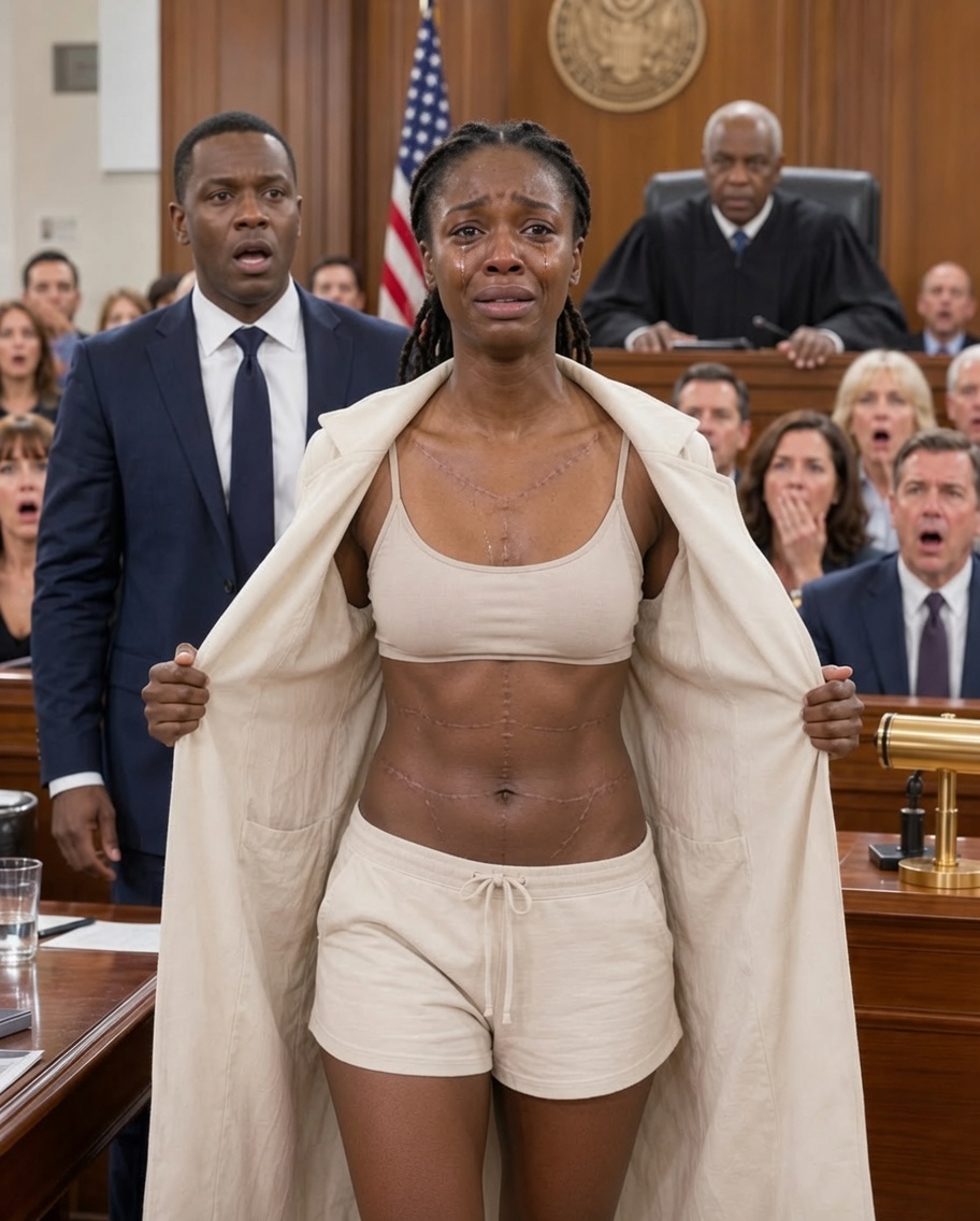 My husband thought I was just a weak housewife, someone he could bru!se, silence, and lie about forever. But in court, I stood before the judge, opened my coat, and showed the scars he had explained away