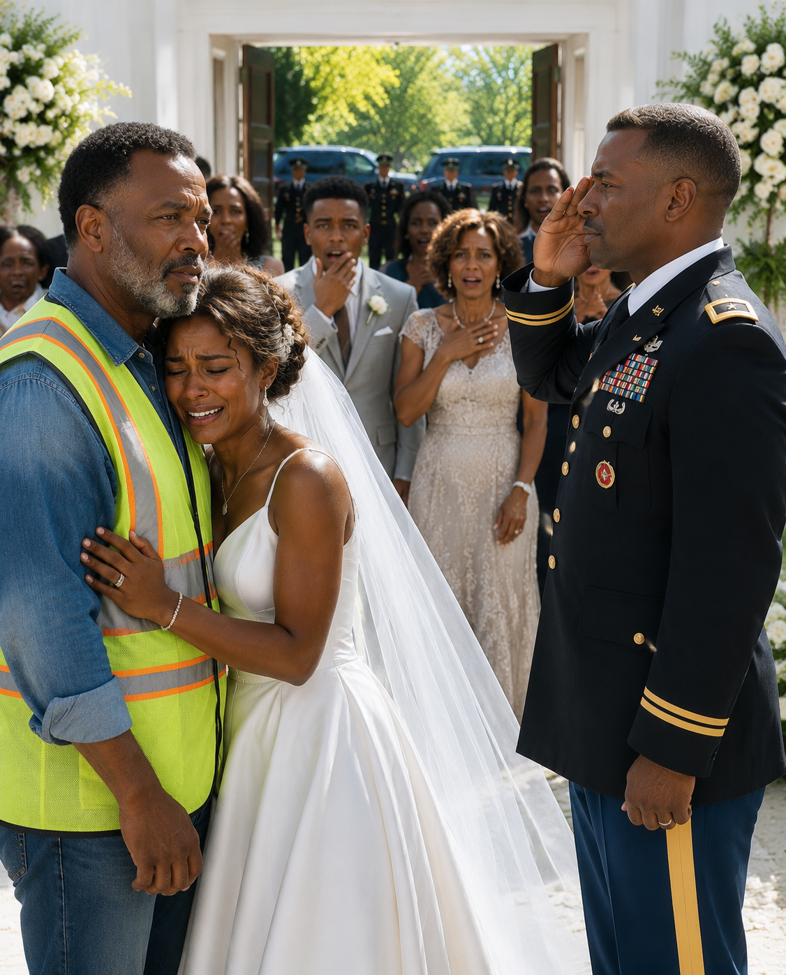 “I’d Never Marry a Gardener’s Daughter!” My Fiancé Embarrassed Me at the Altar in Front of 120 Guests and Walked Away. As My Father Cried and Apologized, I Silently Held Him—Until an Army Commander Suddenly Entered, Saluted My Dad With Full Military Honors, and Revealed the Secret That Would Change My Ex-Fiancé’s Life the Very Next Day.