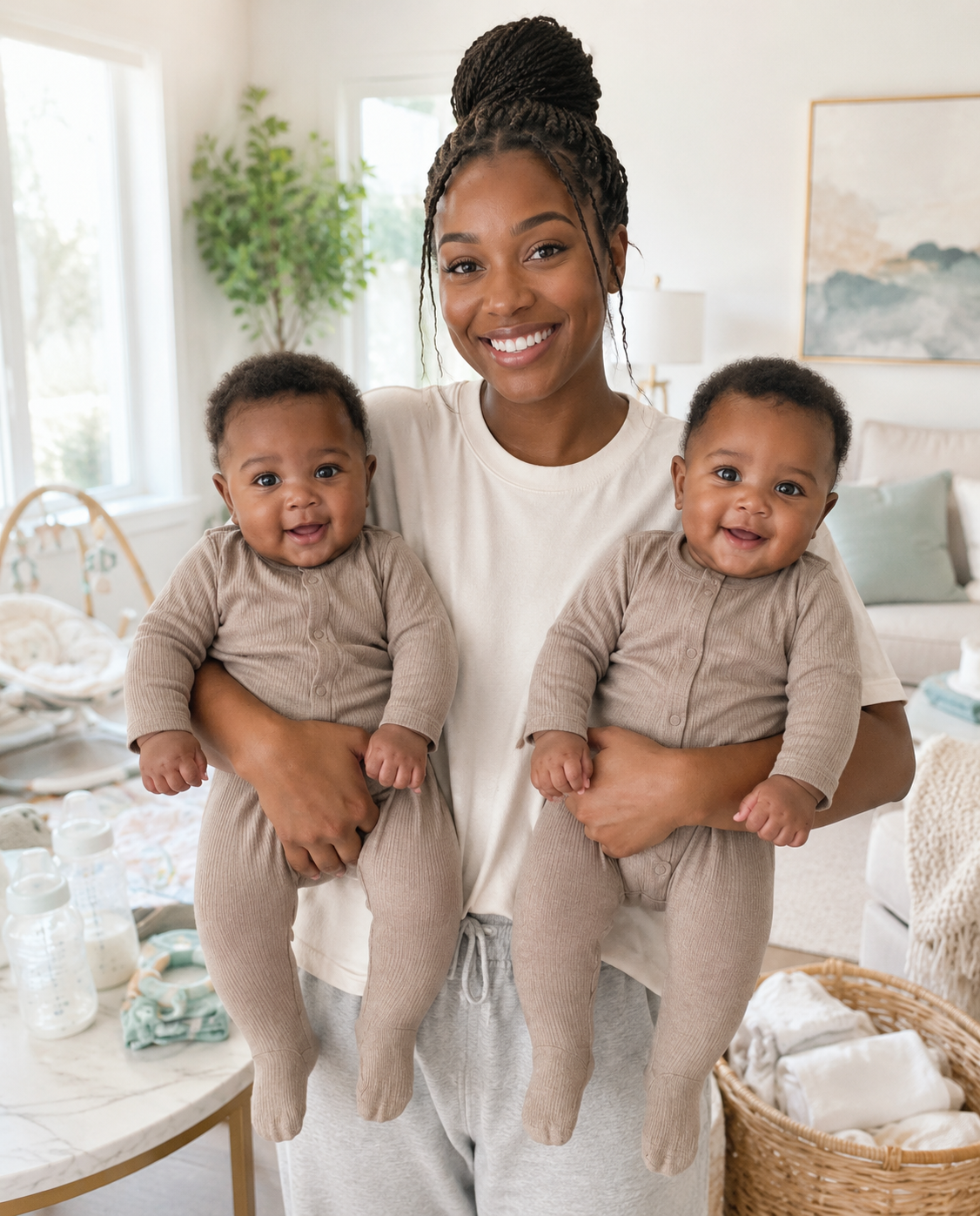 My Husband Left Me Alone with Our Six-Month-Old Twins While He Went on Vacation – When He Came Back, He Froze in the Doorway