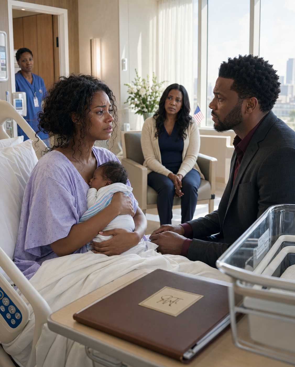 Two hours after our baby was born, I looked at my husband, waiting for him to hold our child. instead, he leaned close and said, “I already have a son with someone else. I am not signing anything for this baby.”