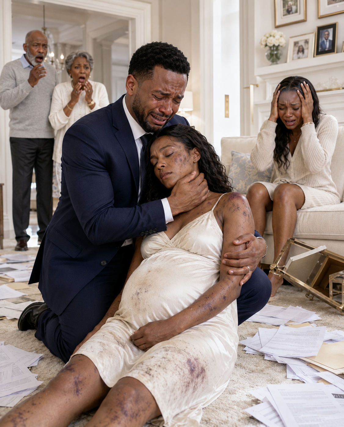 My jealous sister “accidentally” spilled scalding tea on me, then viciously k!cked my pregnant stomach. I collapsed, bl.e.e.ding heavily. My parents didn’t call an ambulance