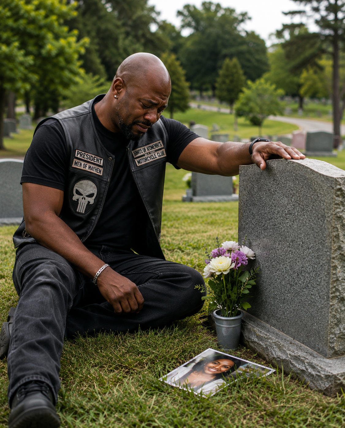 A biker came to my wife’s grave every single week, and for months, I had no idea who he was.