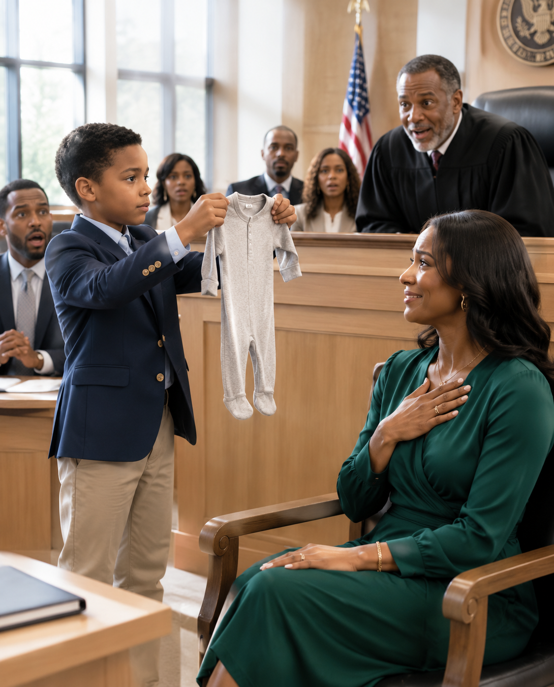 My Ex-Husband’s Lawyer Held Up My Son’s Threadbare Shirt in Front of the Entire Court to Prove I Was an Unfit Mother—But My Eight-Year-Old Calmly Asked the Judge to Open It, Revealing the Hidden Words He Had Secretly Written That Exposed His Father’s Biggest Lie and Turned the Custody Hearing Into a Verdict No One Expected