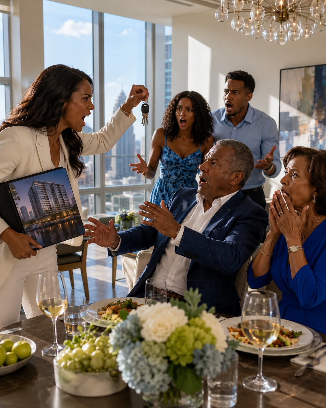 My family skipped my graduation, but when my $5M penthouse hit the real estate news, dad suddenly texted “family dinner at 6 PM,” so I showed up with the one thing that made them regret everything…