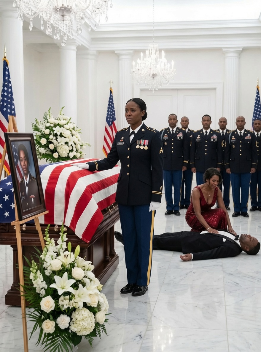My family gathered around a $100,000 coffin, fully convinced it contained my body, while my husband comforted his mistress and quietly calculated how to spend my military insurance payout. They were certain that leaving me trapped in a snowbound cabin had sealed my fate. What they completely overlooked was one crucial detail—I had spent years training Special Forces soldiers to survive the exact conditions that break everyone else.