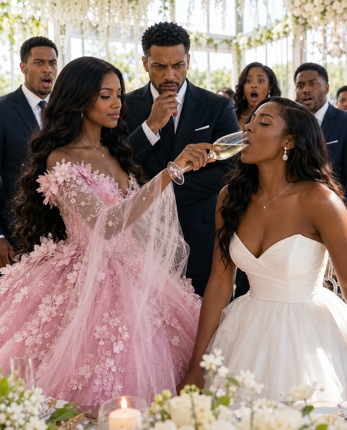 At my graduation party, I saw my father slip something into my champagne. I stayed calm, stood up, and made sure the