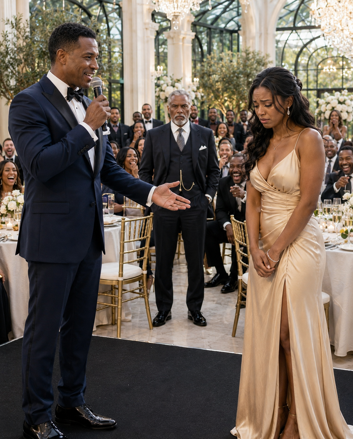 My husband put me up for auction at his gala as a joke—”Twenty dollars for this useless wife!”—until a stranger spoke up…