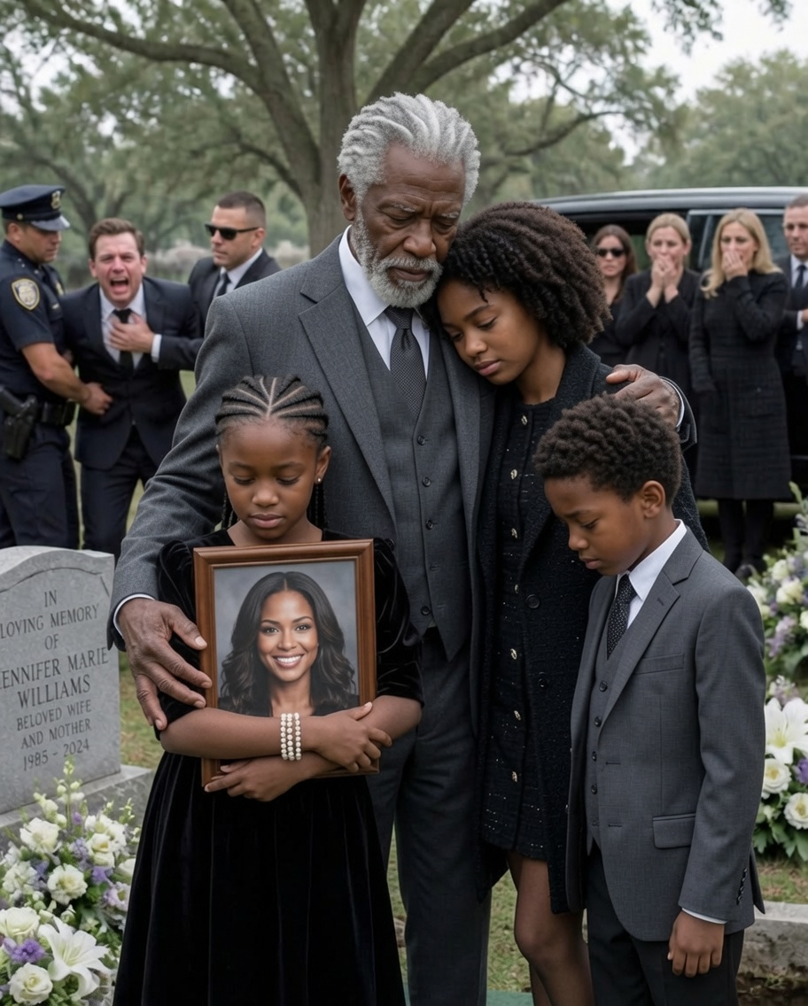 At my daughter’s funeral, my son-in-law pointed at his daughters and announced,