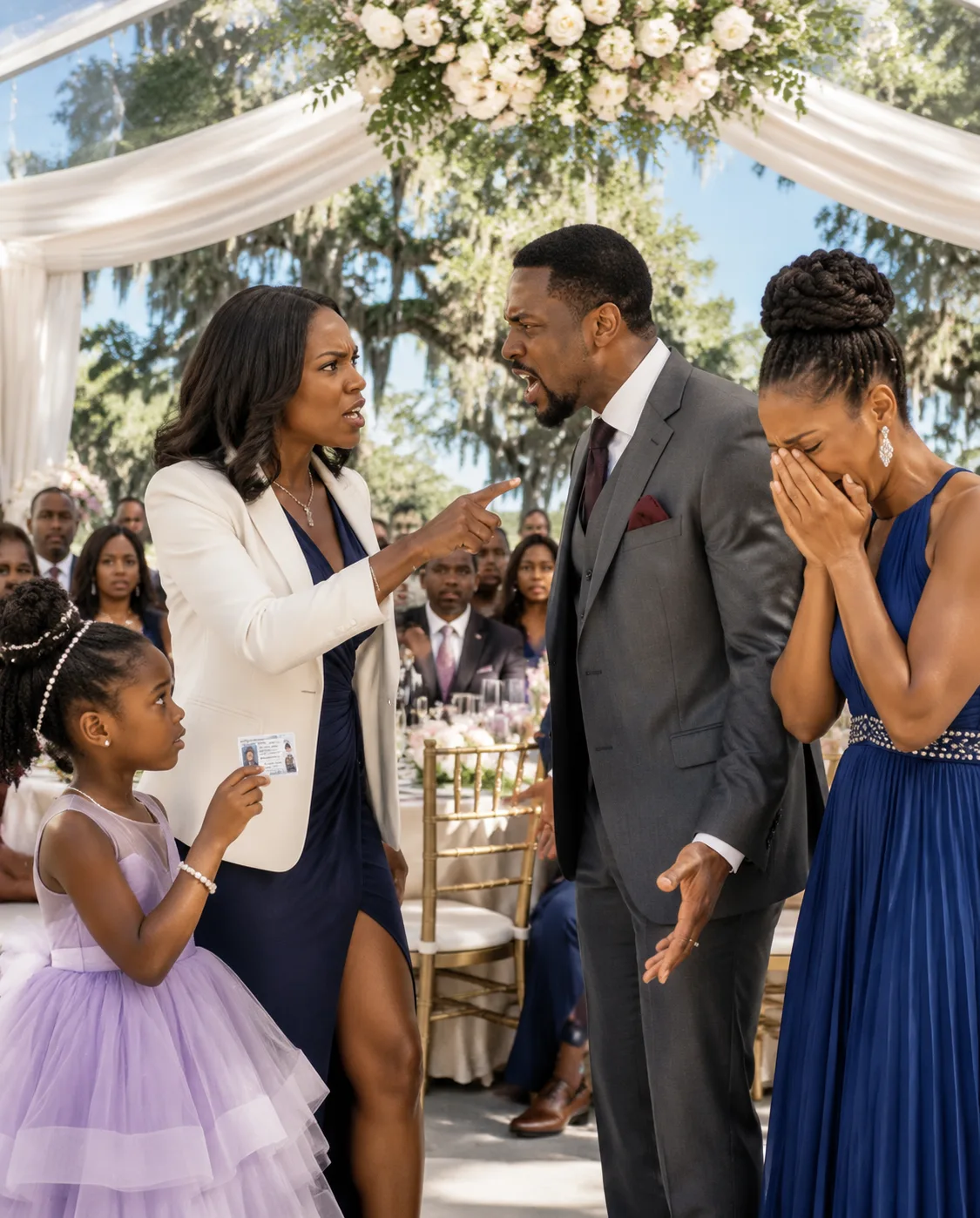 After five years of silence, I unexpectedly met my ex-husband at a wedding. He made cruel remarks, and the woman beside him smiled as if she had already won. I stayed composed—until a little girl ran across the room and called me “Mommy.”
