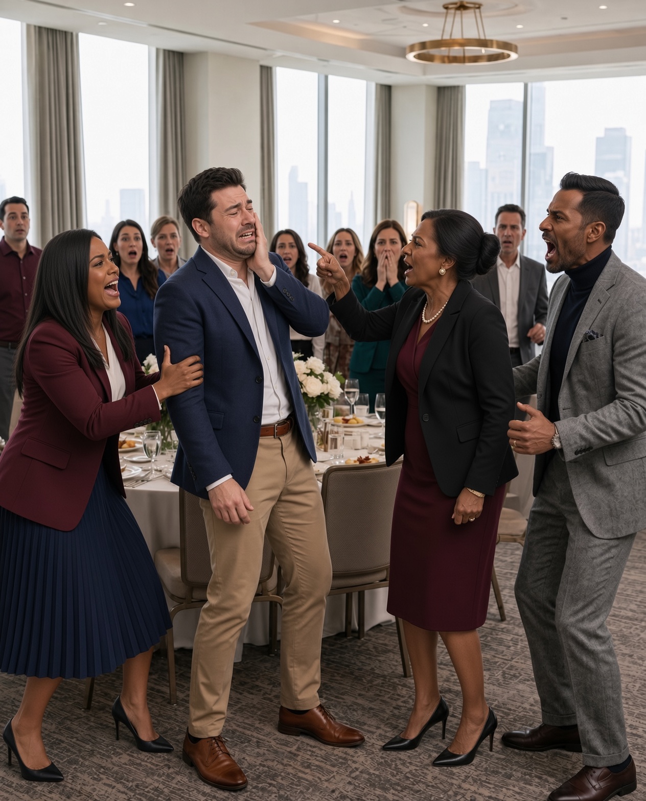 At the Company Dinner, My Boss's Mother Slapped Me and Called Me a Nobody — The Next Morning, They Walked Into a Shocking Surprise