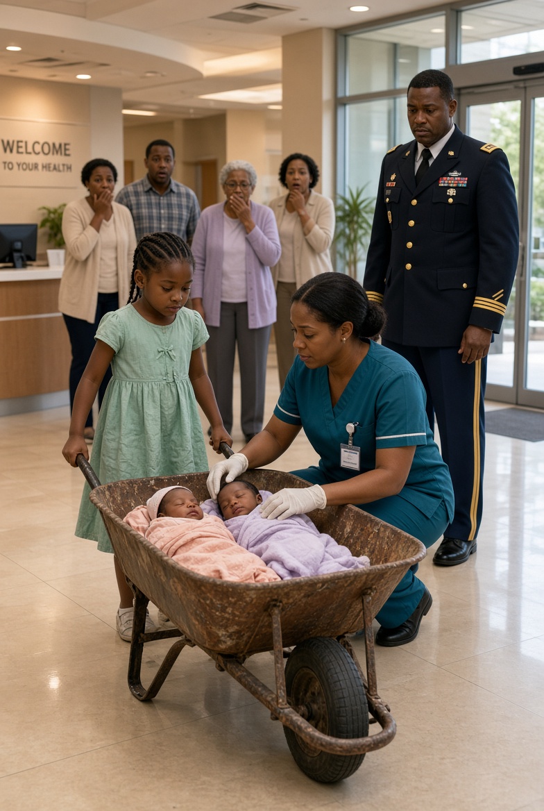 My mommy has been sleeping for three days": A 7-year-old girl pushed a wheelbarrow for miles to save her newborn twins n001