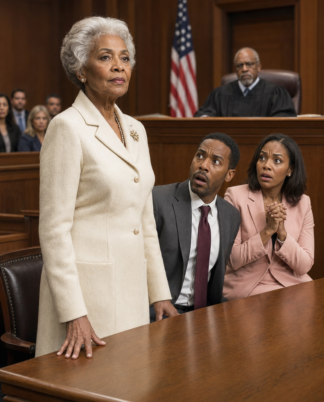 "My Son and Daughter-in-Law Laughed the Moment I Walked Into the Courtroom: 'Ha-Ha, Now We're Leaving Her With Nothing.' They Had No Idea Who I Was—Until the Judge Looked at Me and Said, 'Mrs. Eleanor Vance? Is That You?'"