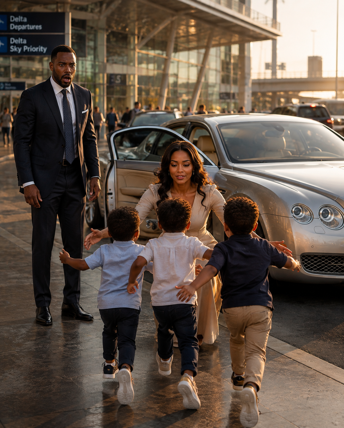 My Billionaire Ex Sat Beside Me to Rub His Success in My Face — Then 3 Boys Jumped Out of a Bentley Screaming "DAD!" and His Whole World Collapsed