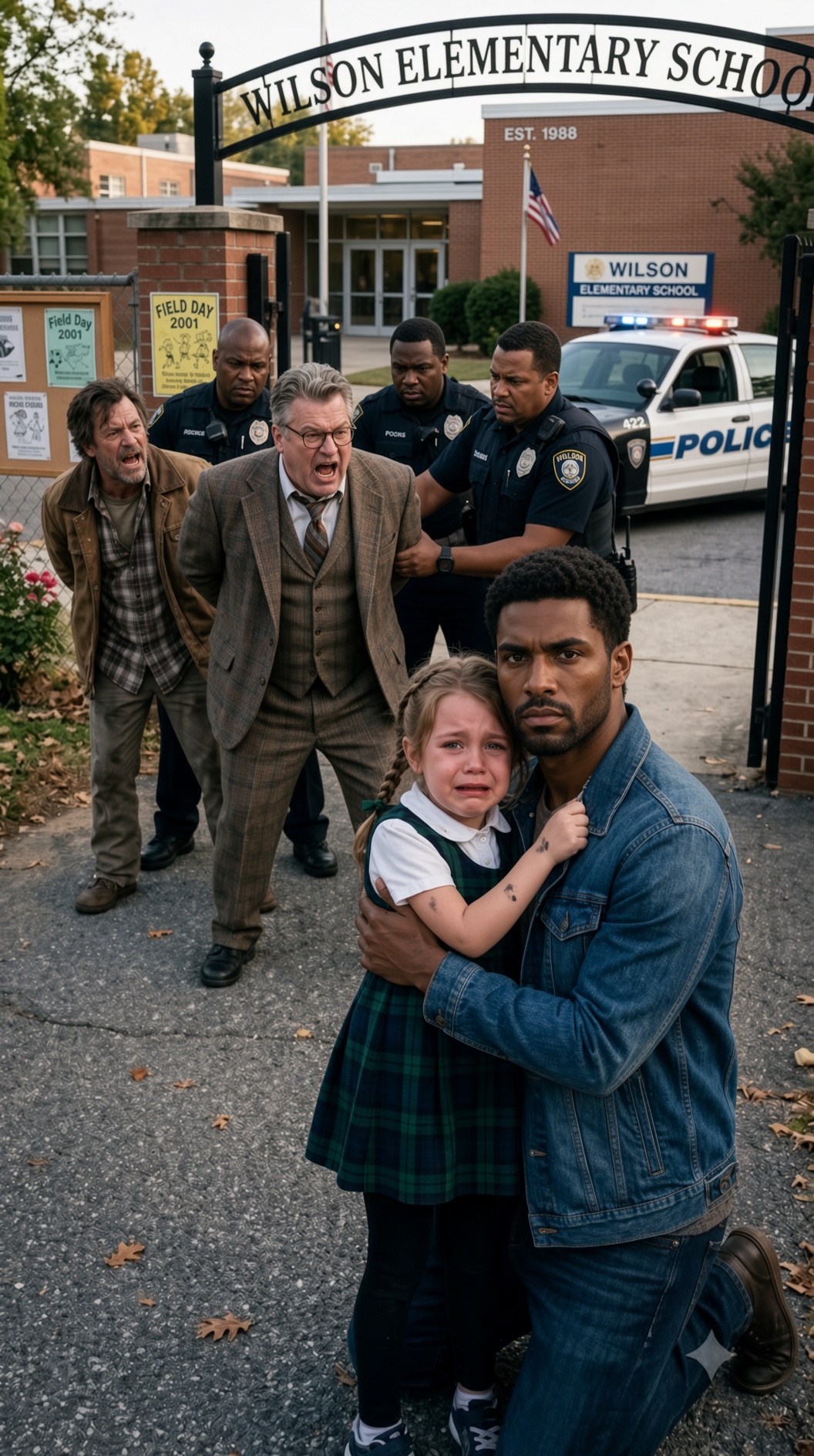 “I can’t sit down… it hurts too much,” my 6-year-old student whispered, refusing to take her seat. When I called the police, the principal panicked. “Don’t ruin the school’s reputation over a dramatic child,” she snapped. On Friday, a large man grabbed Lily at the gate. “I’m her stepfather,” he hissed. She didn’t make a sound. The system failed her. But I made a decision that would cost me my career, and ruin his life forever…