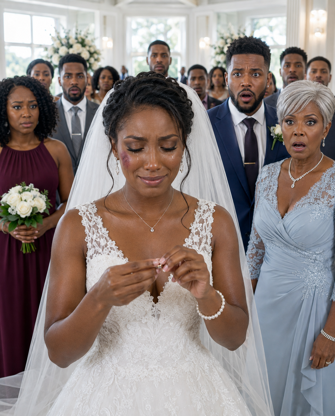 My Husband Sl3pped Me at the Altar on Our Wedding Day—So I Wiped Away My Tears,
