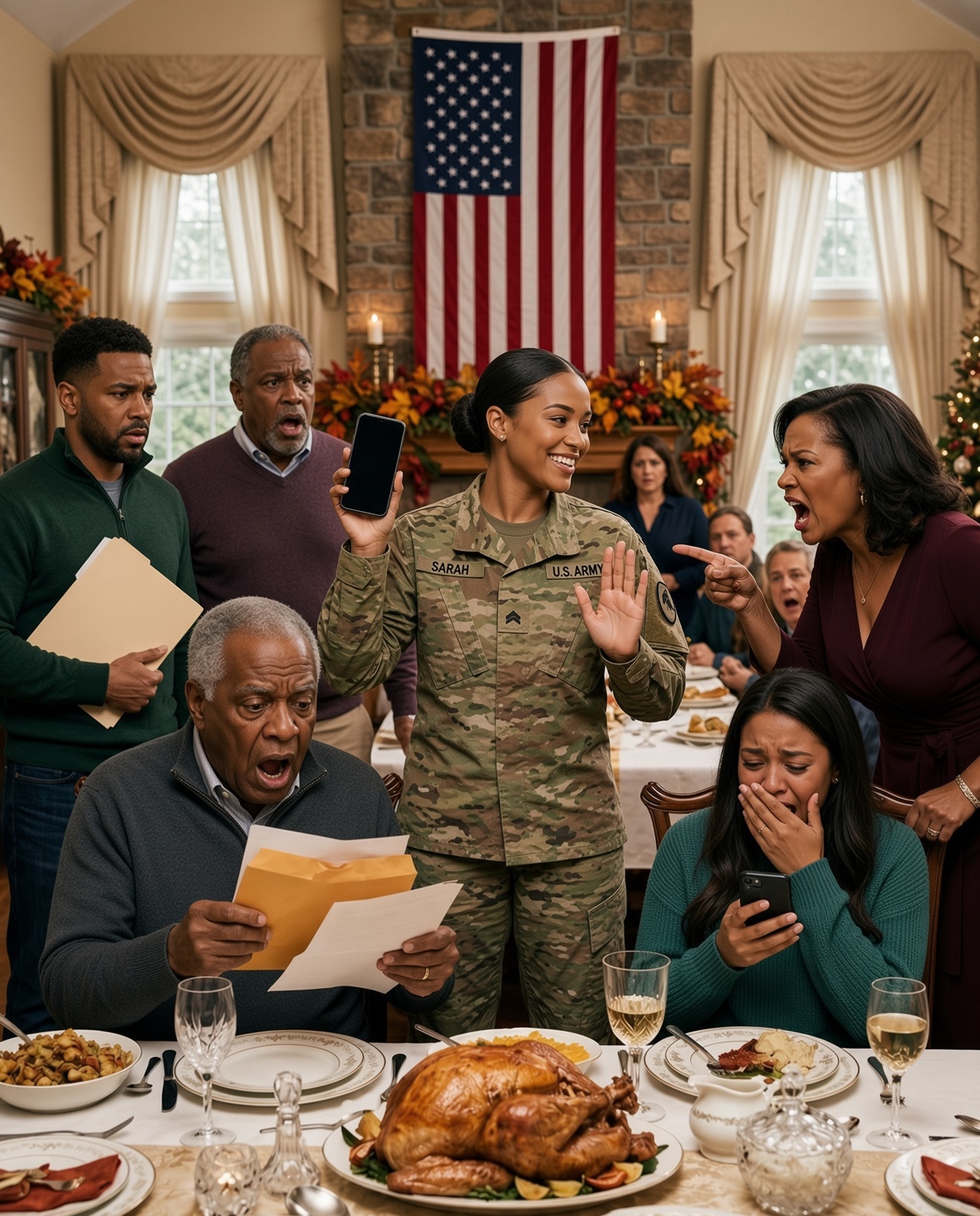 At Thanksgiving dinner, my mom glared at my simple military uniform and sneered, “You couldn’t hold a candle to your sister!”