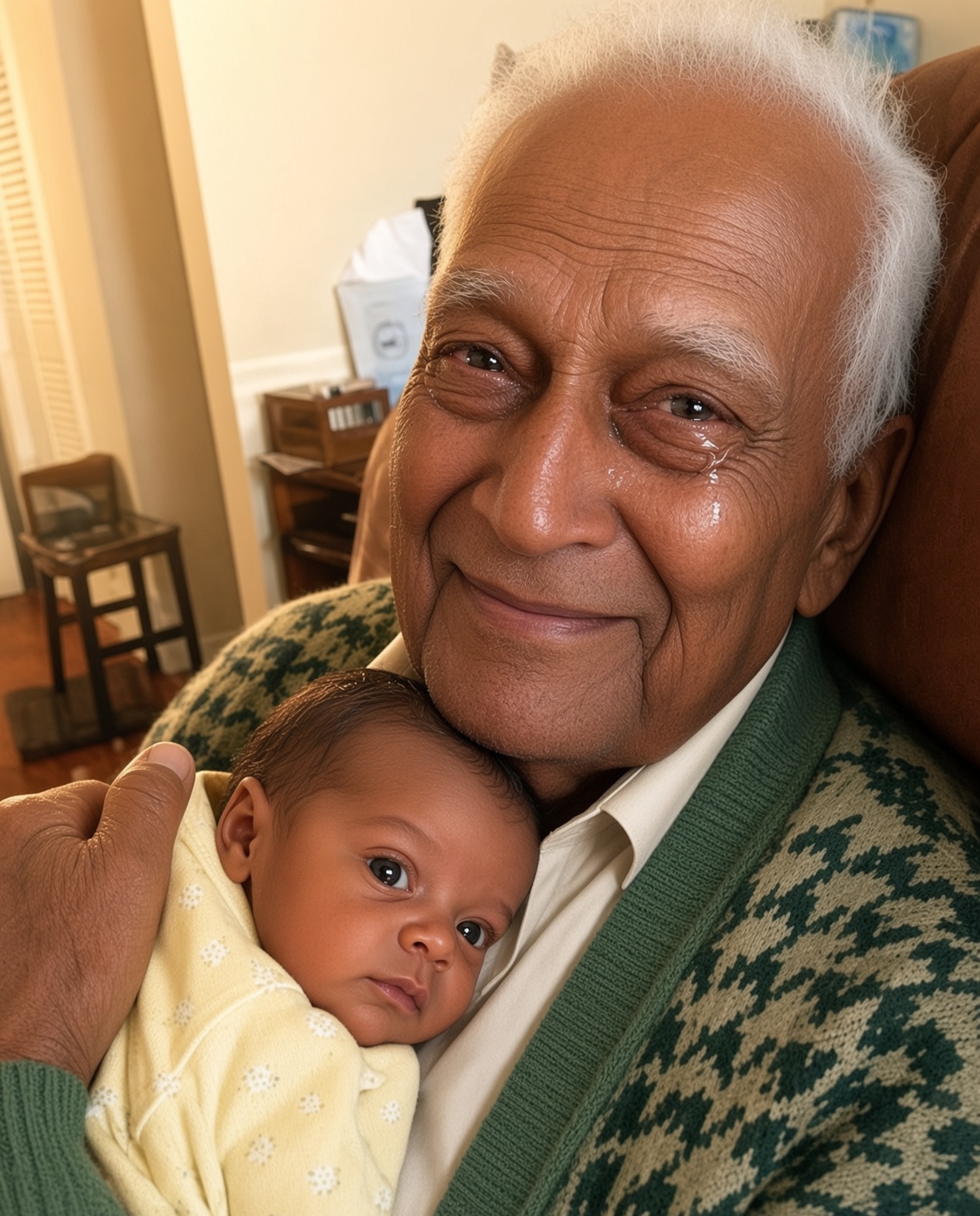 “After I gave birth, I brought my baby to meet the grandpa who raised me — but the moment he saw her face, he burst into tears and said, “This is impossible. You have no idea what you’ve done.”