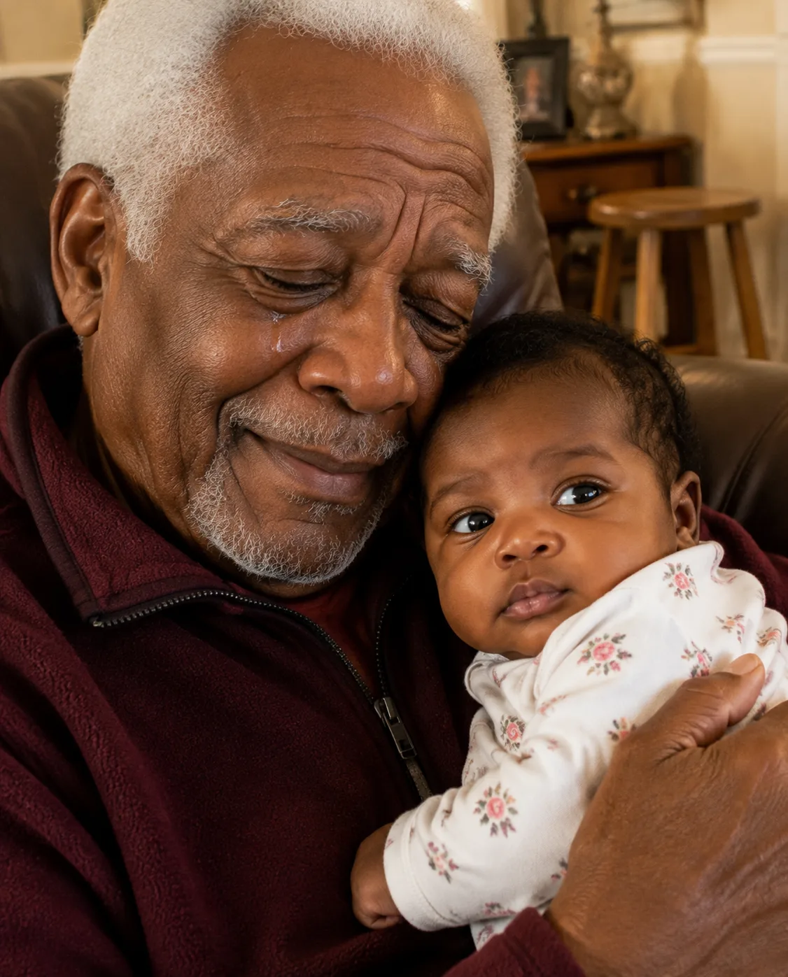 I Gave Birth and Brought My Baby to Meet the Grandpa Who Raised Me for the First Time – The Moment He Saw Her Face, He Burst Into Tears