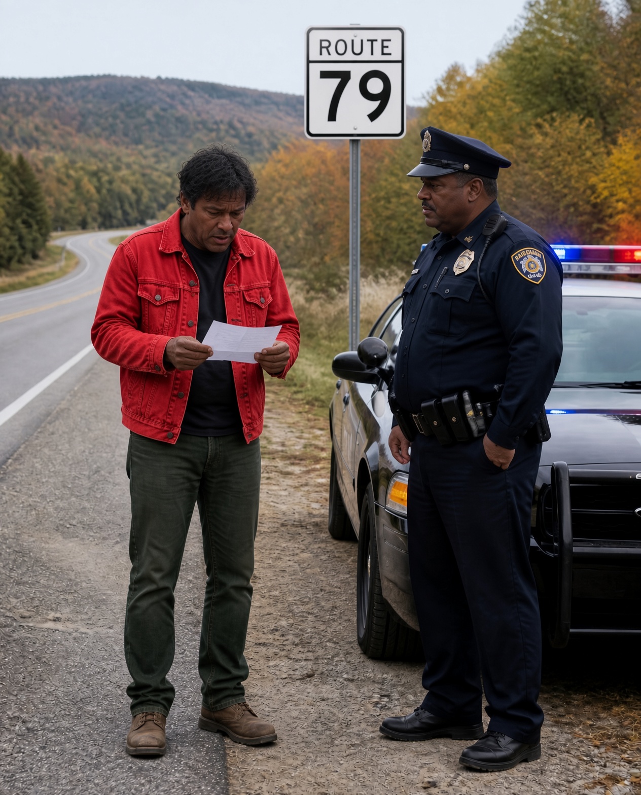 My wife was pulled over for speeding, but after checking her license, the officer asked me to step outside. His expression hardened. “Sir, listen carefully. Don’t  go home tonight. Find somewhere safe.” I stared at him. “Why? What happened?” He lowered his voice. “I can’t explain it here, but what I found is serious. Very serious.” Then he slipped a note into my hand. The moment I read it, everything I believed about my life changed.