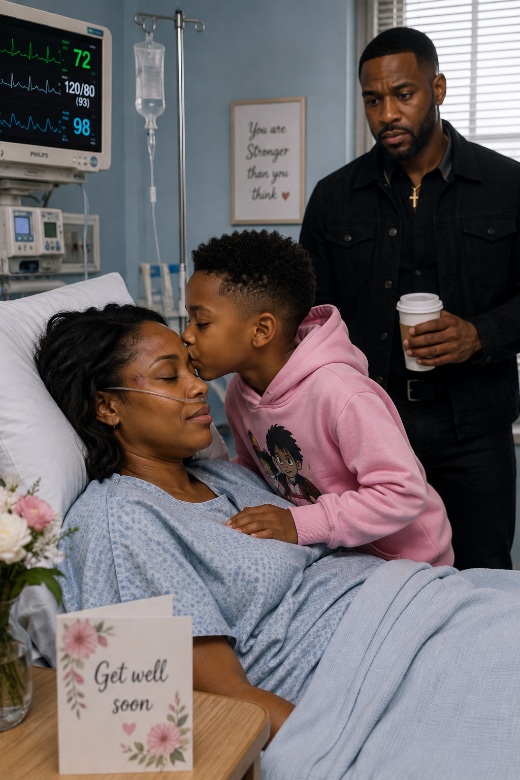 I came out of a coma and heard my son whisper, "Don't open your eyes"…