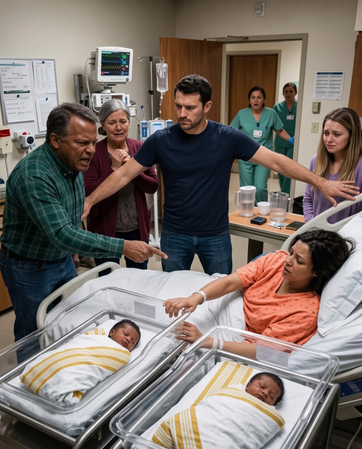 My father pointed at one of my newborn twins and growled, ‘Your sister deserves that baby more than you do.’