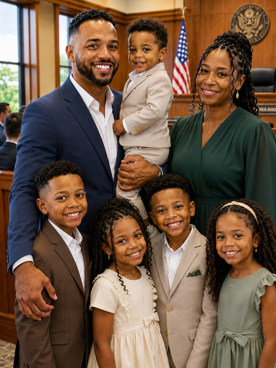 This Single Dad Fought to Adopt 5 Siblings Under 7 Before They Were Separated – The Judge Broke Down After Learning Why