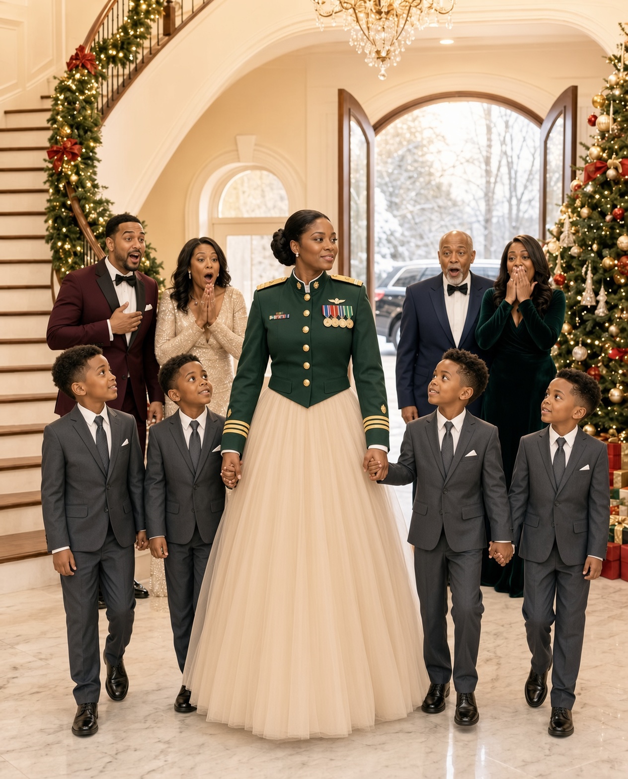 My Ex Called My Pregnancy a Lie—8 Years Later, I Arrived at His Christmas Dinner With 4 Sons
